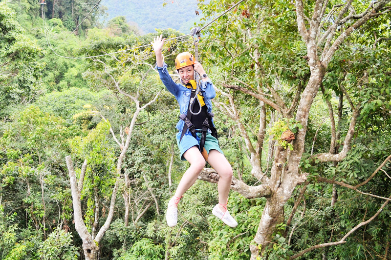 Skyline adventure The real zipline on the stuning of chiang mai