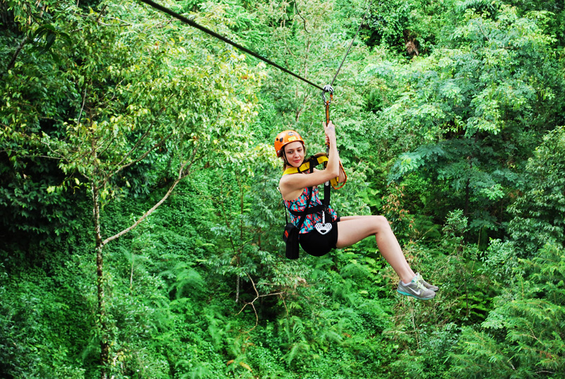 Skyline adventure The real zipline on the stuning of chiang mai